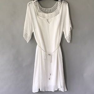 Mlle Gabrielle White Organza Dress